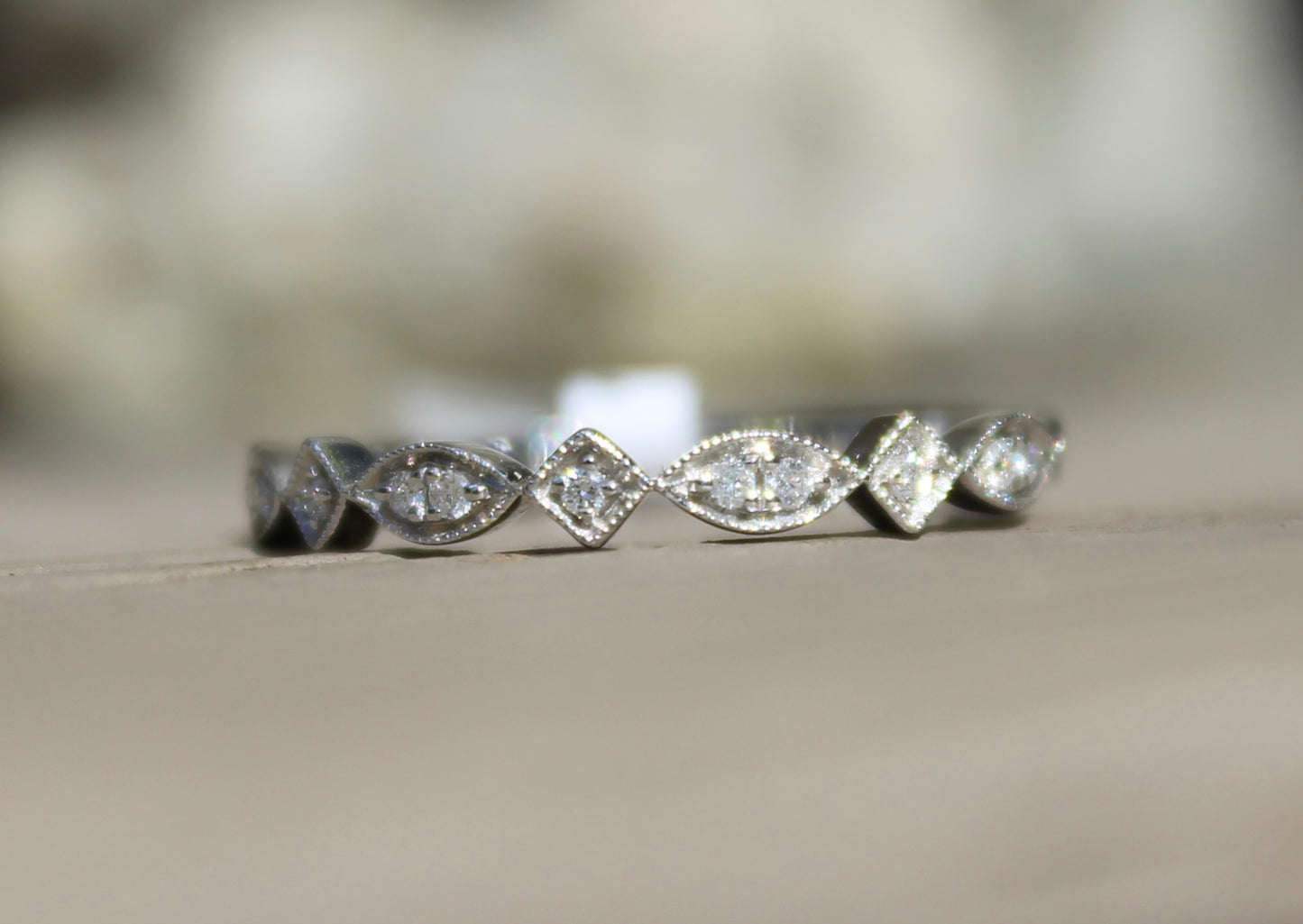 14kwg Multi Shape Diamond Band