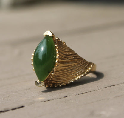 14kyg 60's Jade Ring