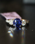 1.62ct Sapphire & Diamond Platinum Ring