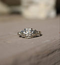 14kw Art Deco 0.24ct Diamond Engagement Ring