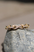 14ky Woven Diamond Band
