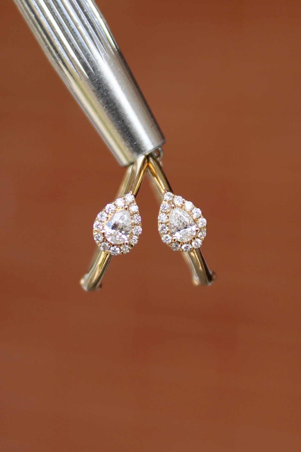14kyg 0.28ctw Diamond Huggie Earrings