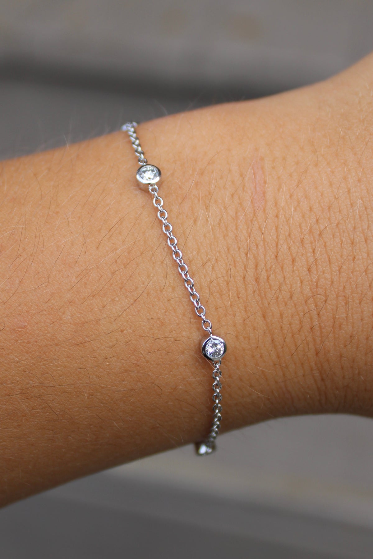 14kwg Diamonds by the Yard Bracelet