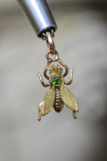 14ky Victorian Demantoid Garnet Bug Pendant