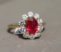 18kyg Ruby & Diamond Ring