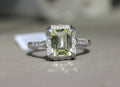 14kwg Lemon Quartz & Diamond Ring