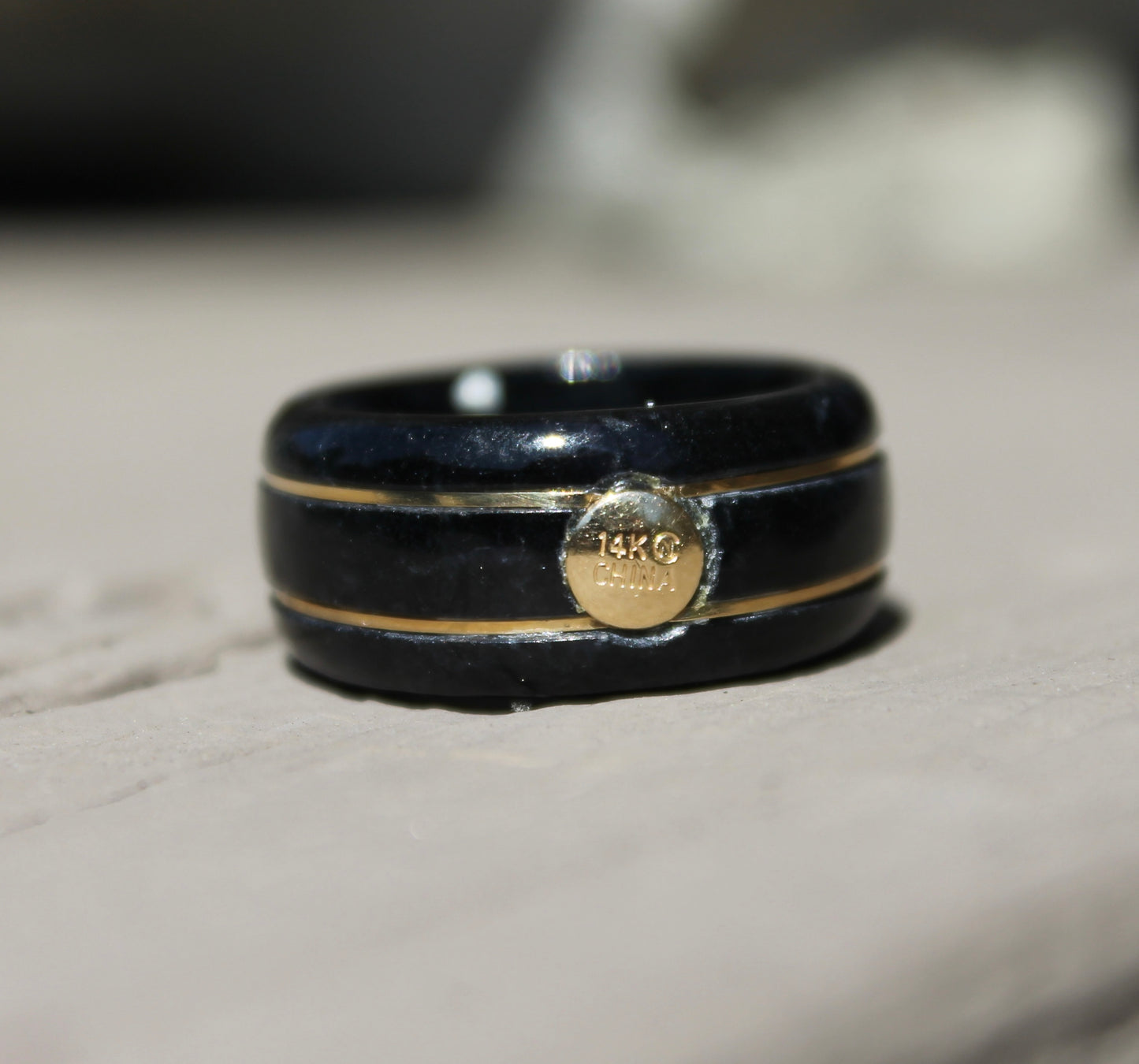 14kyg Ross Simons Black Jade Ring