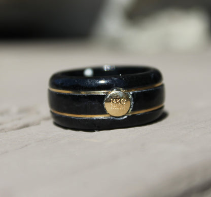 14kyg Ross Simons Black Jade Ring