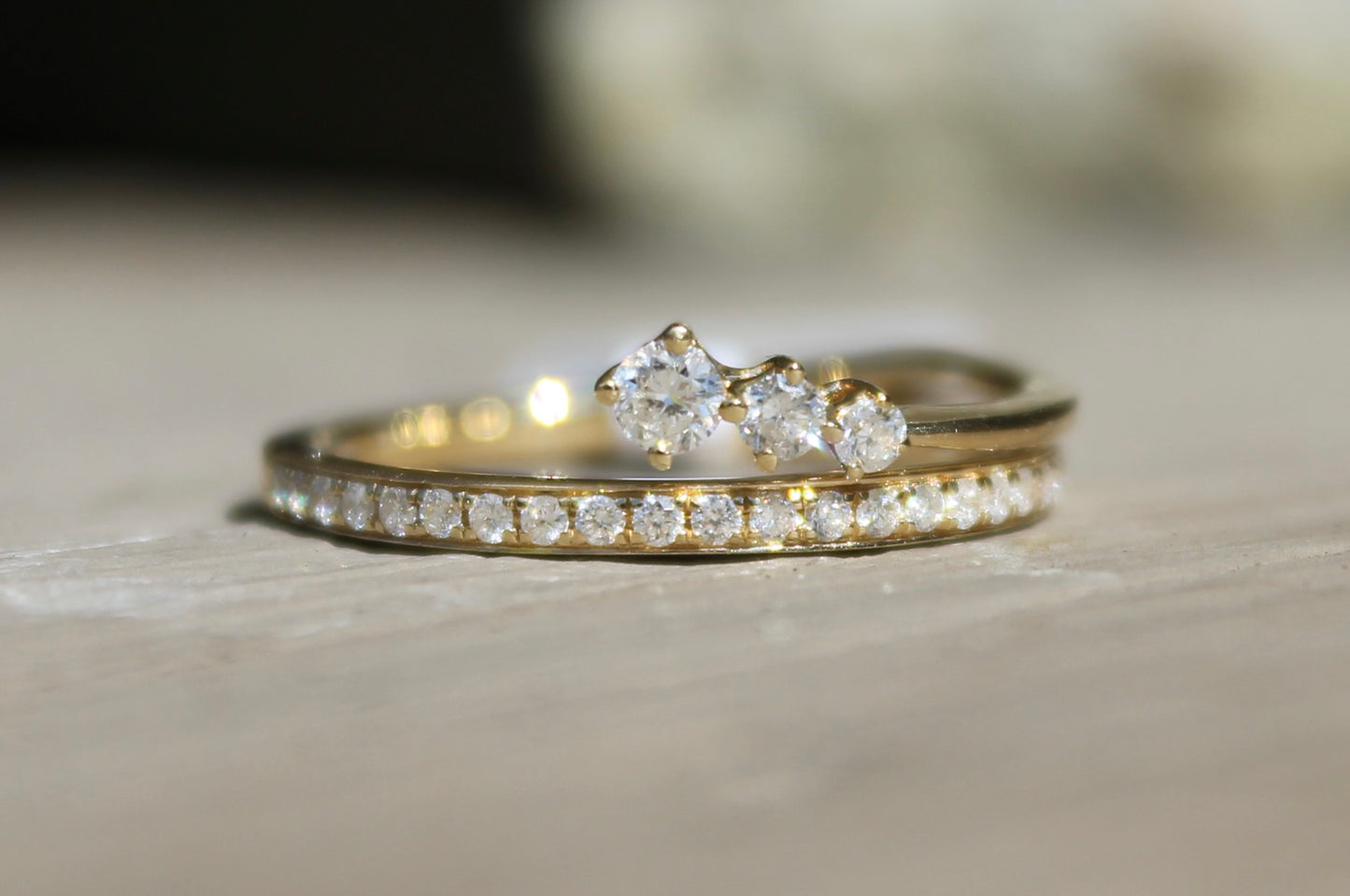 14kyg Bypass Diamond Ring