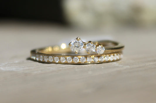 14kyg Bypass Diamond Ring