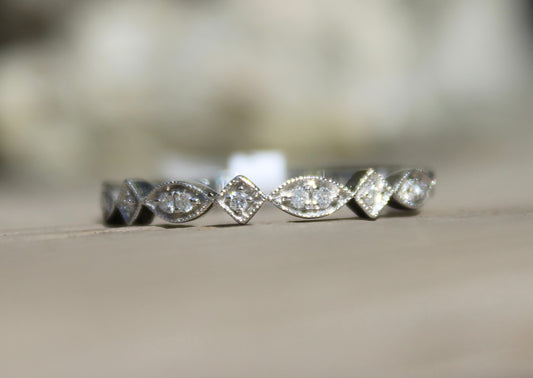 14kwg Multi Shape Diamond Band