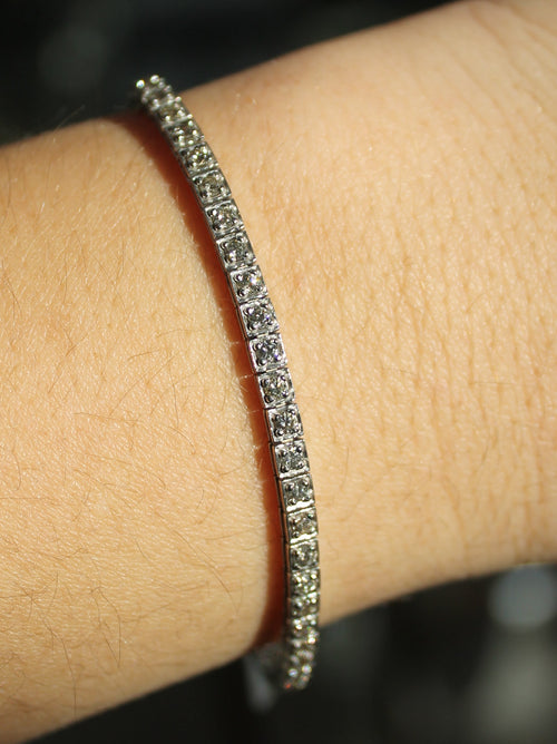 14kw 2.05ctw Diamond Tennis Bracelet