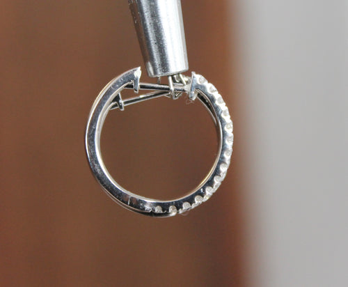14kwg 0.50ctw Diamond Hoops