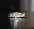 Platinum 1.73ctw Princess Cut Diamond Band