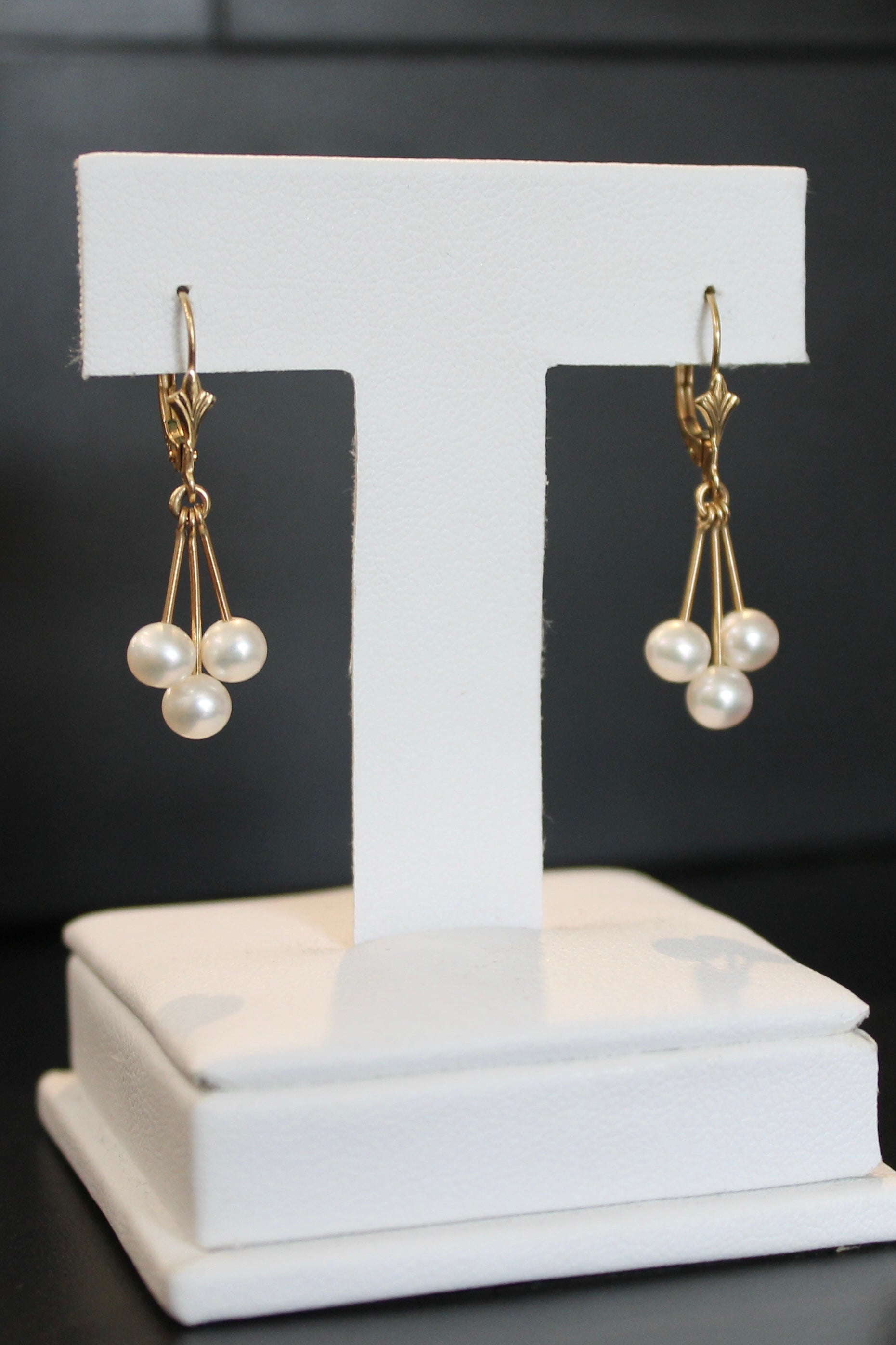 14ky Fresh Water Pearl Dangle Earrings