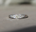 Platinum Antique Diamond Band