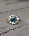 14ky 2.72 ct Zircon & Diamond Ring