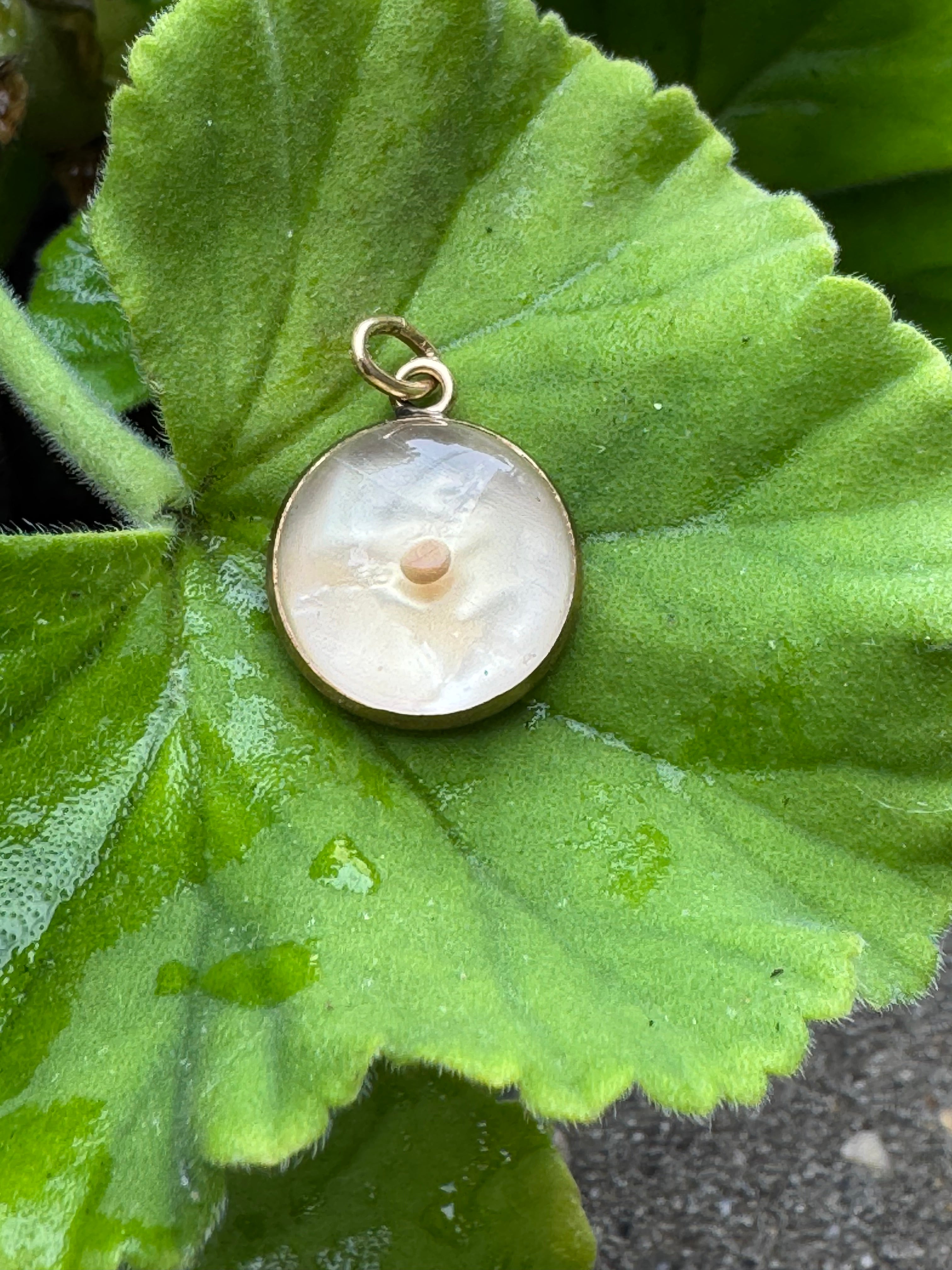 Mustard Seed Pendant 1/2" 14kyg