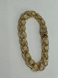 Floral Design Bracelet 14ky 7.25"