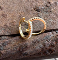 Diamond Huggie Earrings .24ctw 14kyg