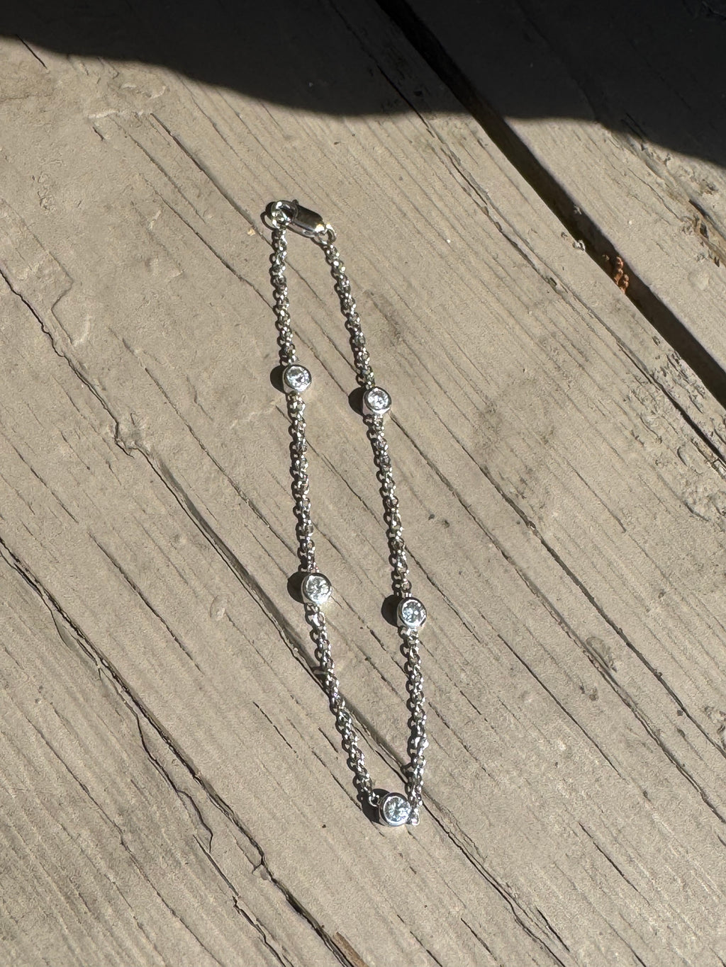 Diamonds by the Yard Bracelet 14kwg