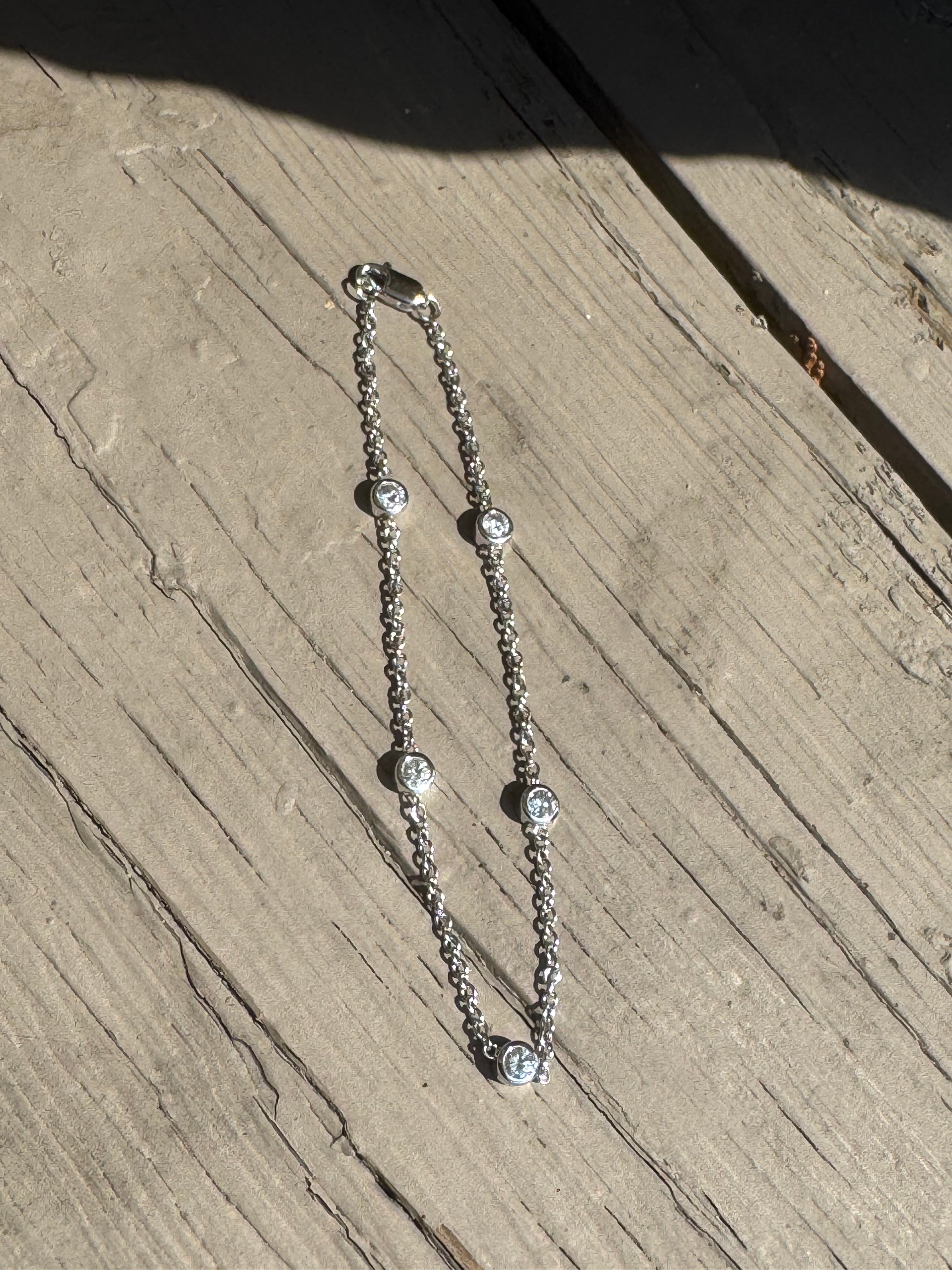 Diamonds by the Yard Bracelet 14kwg