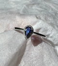 Sapphire .33ctw Diamond .04 Ring 14kwg