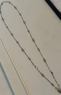Diamond Station Necklace .94ctw Platinum
